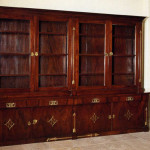 An Empire Walnut Library Bookcase after