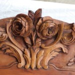 Cherrywood armoire restoration during