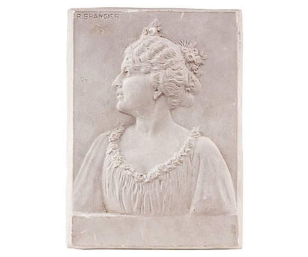 Plaster profile of a lady